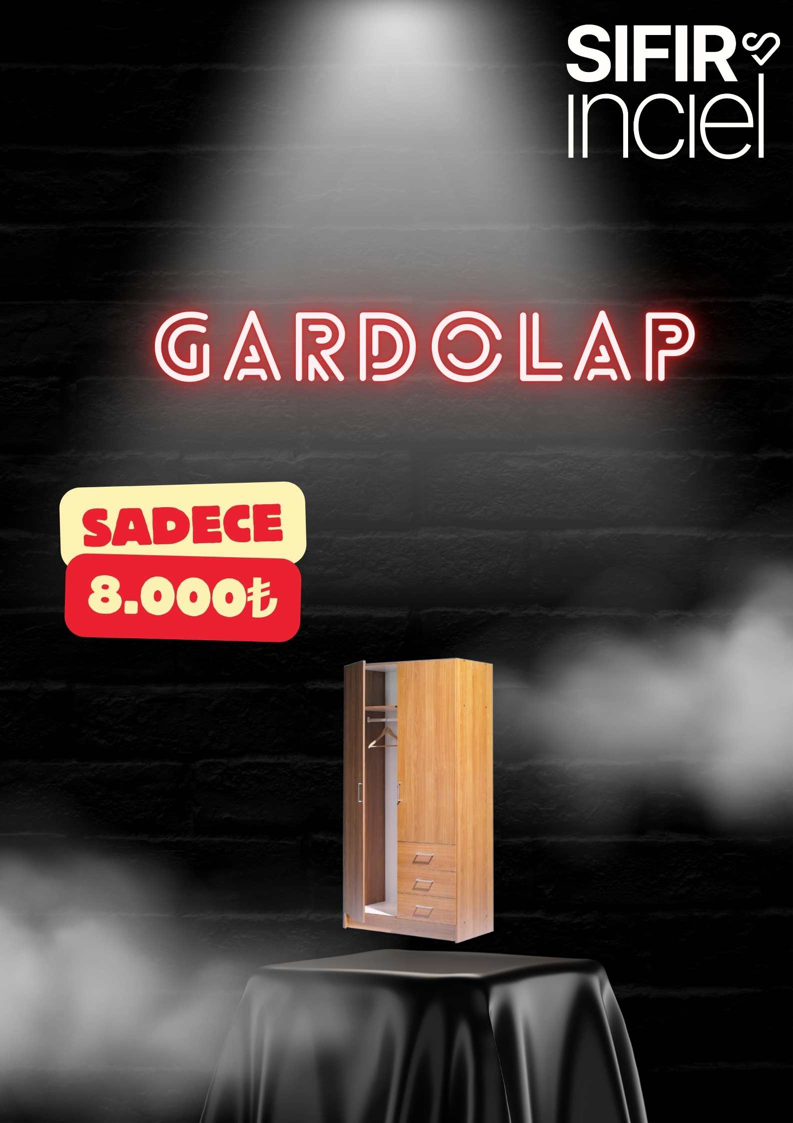SATIŞA HAZIR GARDOLAP